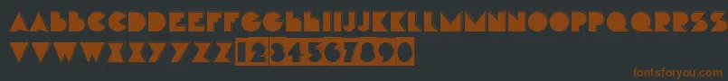 Hunt Font – Brown Fonts on Black Background