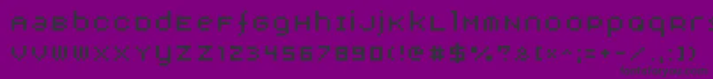 AuxDotbitc Font – Black Fonts on Purple Background
