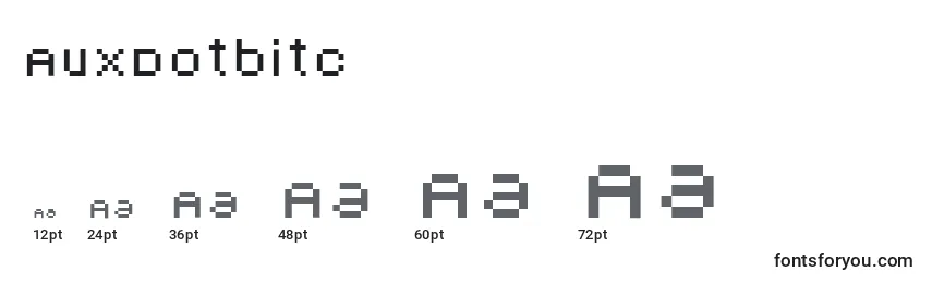 AuxDotbitc Font Sizes