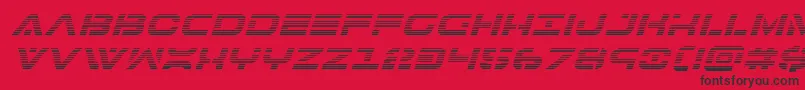 7thservicegradital Font – Black Fonts on Red Background