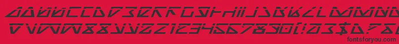 フォントNickeil2 – 赤い背景に黒い文字