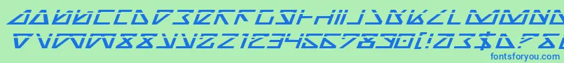 フォントNickeil2 – 青い文字は緑の背景です。