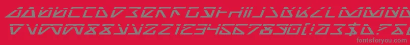 Nickeil2 Font – Gray Fonts on Red Background