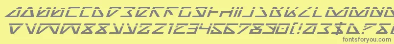 Nickeil2-Schriftart – Graue Schriften auf gelbem Hintergrund