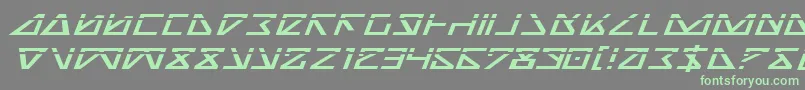 Шрифт Nickeil2 – зелёные шрифты на сером фоне