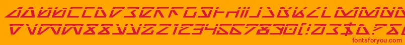Nickeil2 Font – Red Fonts on Orange Background