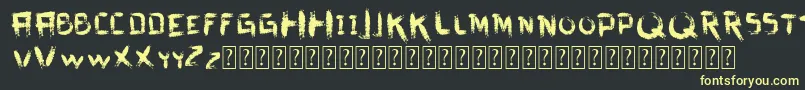 More about VtksDirtyLetters Font VtksDirtyLetters Font – Yellow Fonts on Black Background