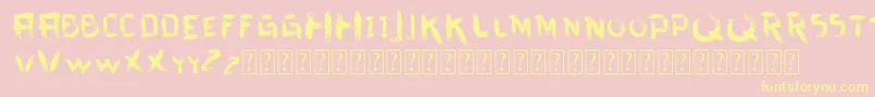 Más sobre la fuente VtksDirtyLetters fuente VtksDirtyLetters – Fuentes Amarillas Sobre Fondo Rosa