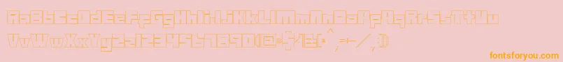 Mazewithoutdestination Font – Orange Fonts on Pink Background