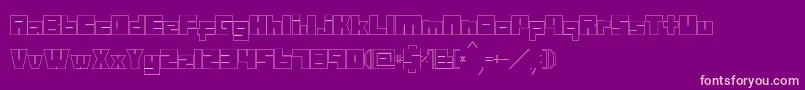 Mazewithoutdestination Font – Pink Fonts on Purple Background