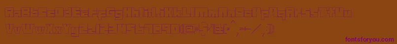 Mazewithoutdestination Font – Purple Fonts on Brown Background