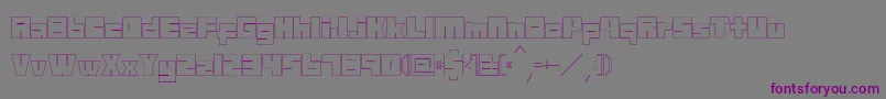 Mazewithoutdestination Font – Purple Fonts on Gray Background