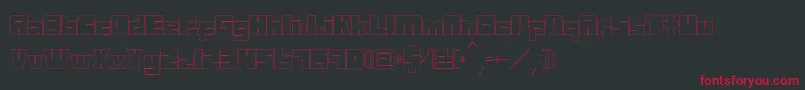 Mazewithoutdestination Font – Red Fonts on Black Background