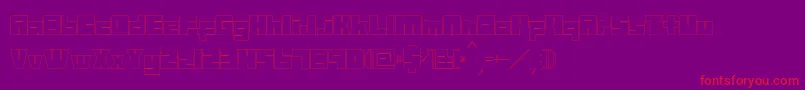 Mazewithoutdestination Font – Red Fonts on Purple Background