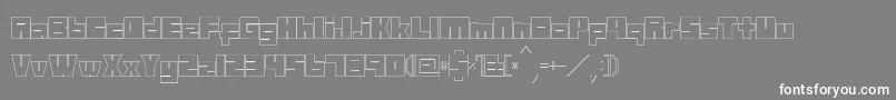 Mazewithoutdestination Font – White Fonts on Gray Background