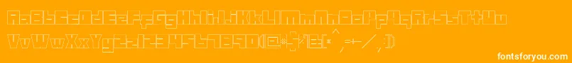 Mazewithoutdestination Font – White Fonts on Orange Background