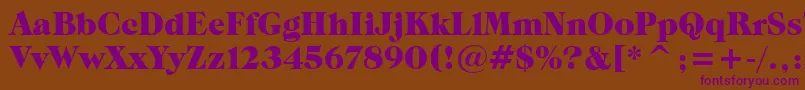 GrouchBt Font – Purple Fonts on Brown Background