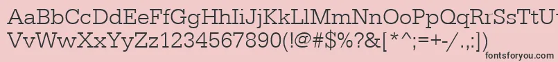 Urwegyptiennetlig Font – Black Fonts on Pink Background