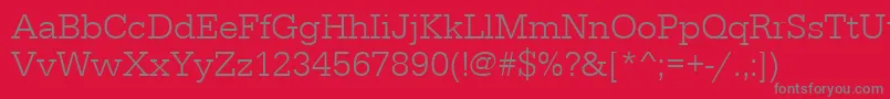 fuente Urwegyptiennetlig – Fuentes Grises Sobre Fondo Rojo