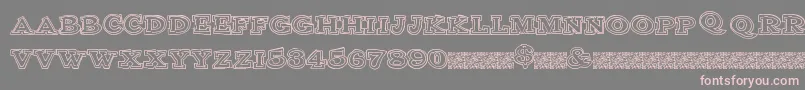 Clubsport Font – Pink Fonts on Gray Background