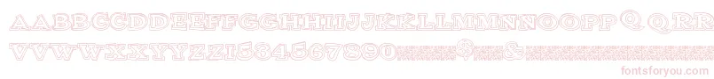Clubsport Font – Pink Fonts on White Background