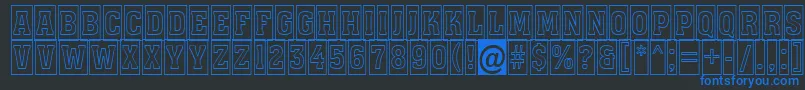 Assuan7 Font – Blue Fonts on Black Background