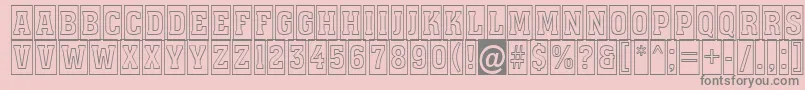 Assuan7 Font – Gray Fonts on Pink Background