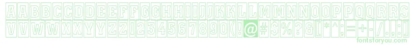 Assuan7 Font – Green Fonts on White Background