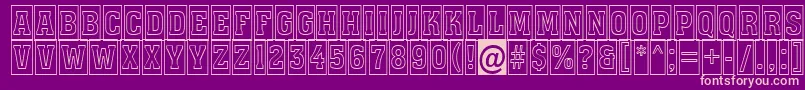 Assuan7 Font – Pink Fonts on Purple Background