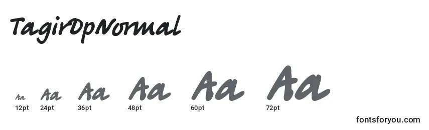 TagirDpNormal Font Sizes