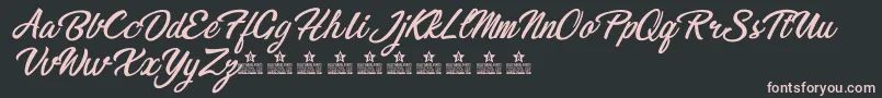 BikinisPersonalUse Font – Pink Fonts on Black Background