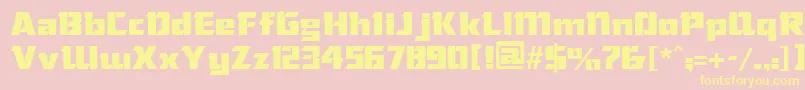 ChiselRegular Font – Yellow Fonts on Pink Background