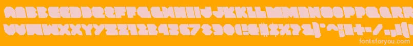 Lisätietoja Vxrocketleft-fontista Vxrocketleft-fontti – vaaleanpunaiset fontit oranssilla taustalla