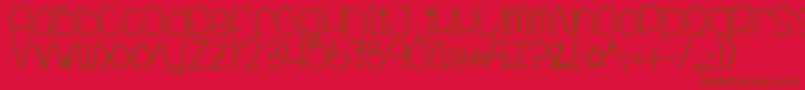 TubagusRanggaEfarasti Font – Brown Fonts on Red Background