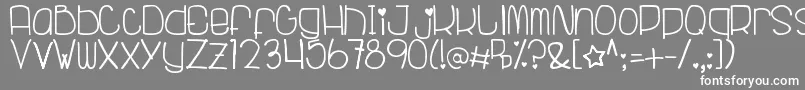 TubagusRanggaEfarasti Font – White Fonts on Gray Background