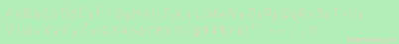 Blondie Font – Pink Fonts on Green Background