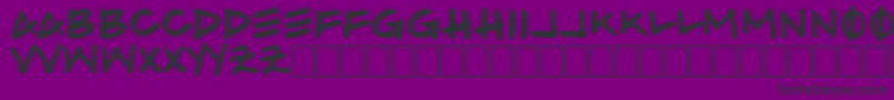 Hammer Font – Black Fonts on Purple Background