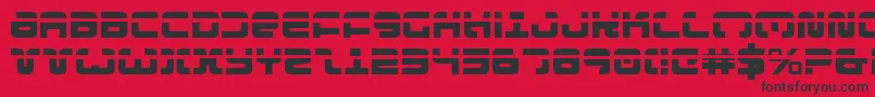 ExedoreLaser Font – Black Fonts on Red Background