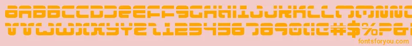ExedoreLaser Font – Orange Fonts on Pink Background