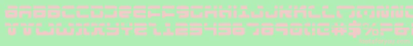 ExedoreLaser Font – Pink Fonts on Green Background