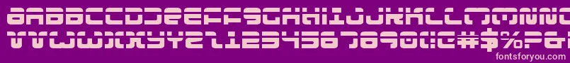 ExedoreLaser Font – Pink Fonts on Purple Background