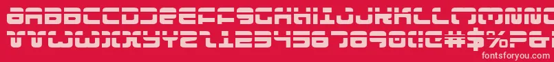 ExedoreLaser Font – Pink Fonts on Red Background