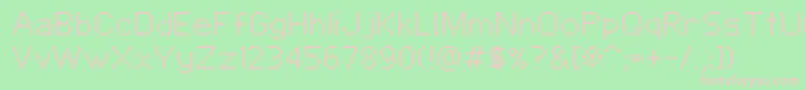 Honeyroom Font – Pink Fonts on Green Background