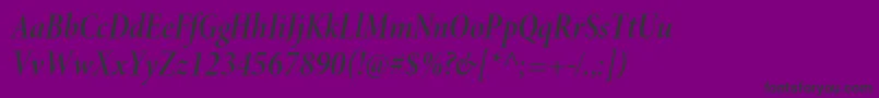 MinionproSemiboldcnitdisp Font – Black Fonts on Purple Background