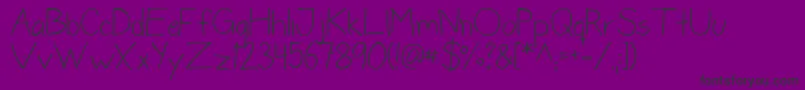 DonneNormal Font – Black Fonts on Purple Background