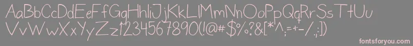 DonneNormal Font – Pink Fonts on Gray Background