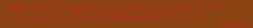 DonneNormal Font – Red Fonts on Brown Background