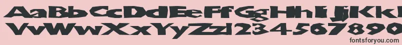 Chunkoblockosoopadark Font – Black Fonts on Pink Background