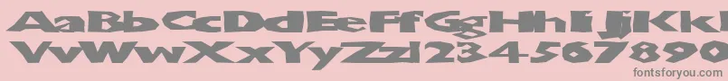 Chunkoblockosoopadark Font – Gray Fonts on Pink Background
