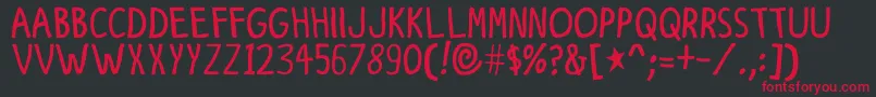 Finetoon Font – Red Fonts on Black Background